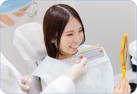 アフターケア・色戻りの説明の様子